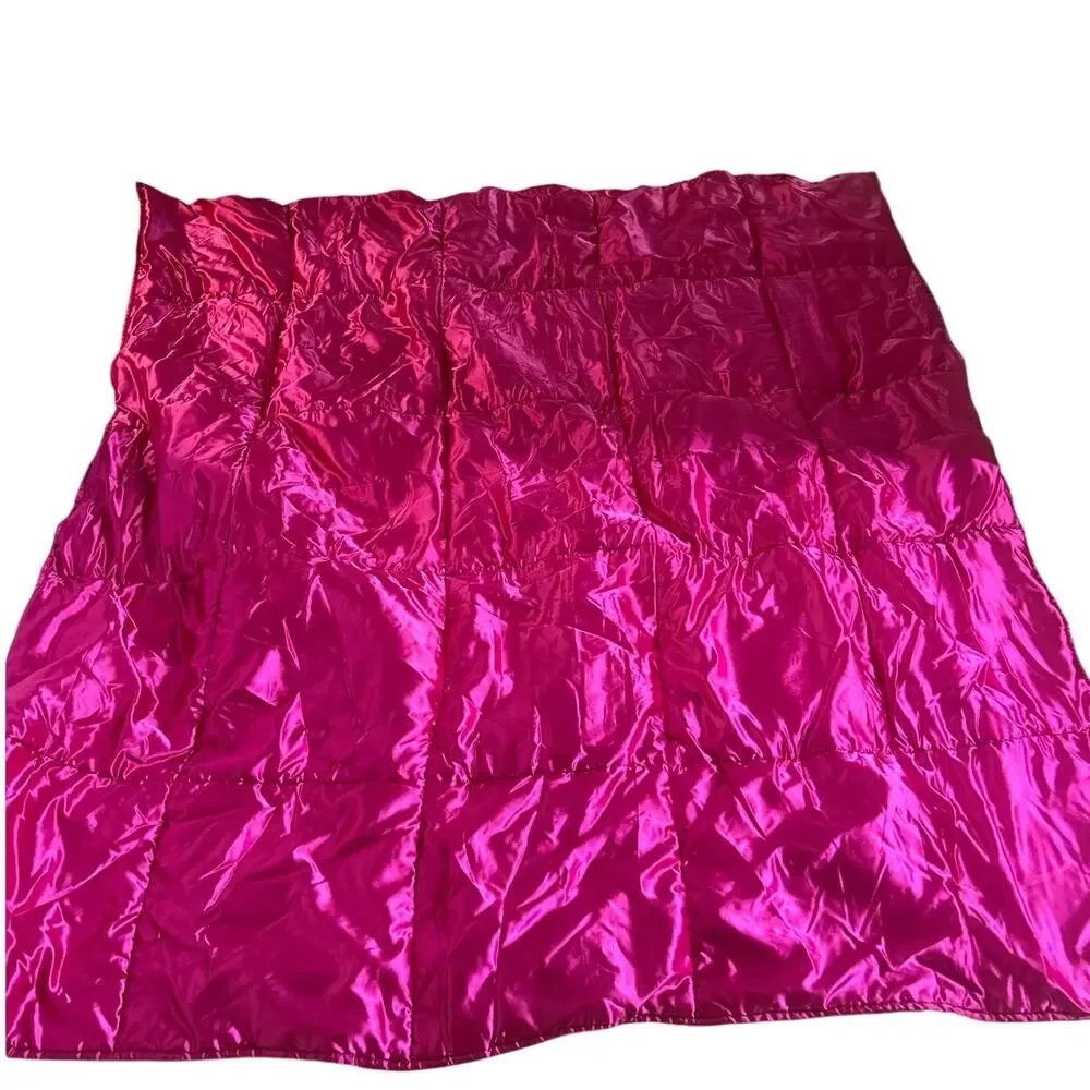 Vintage Y2K Urban Outfitters Pink Satin Floral Boho Psychedelic Elle Woods Quilt